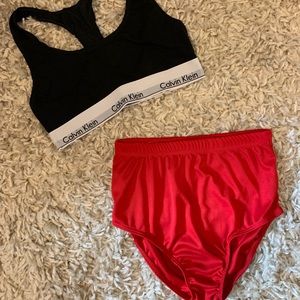 Vintage high rise swim suit bottoms